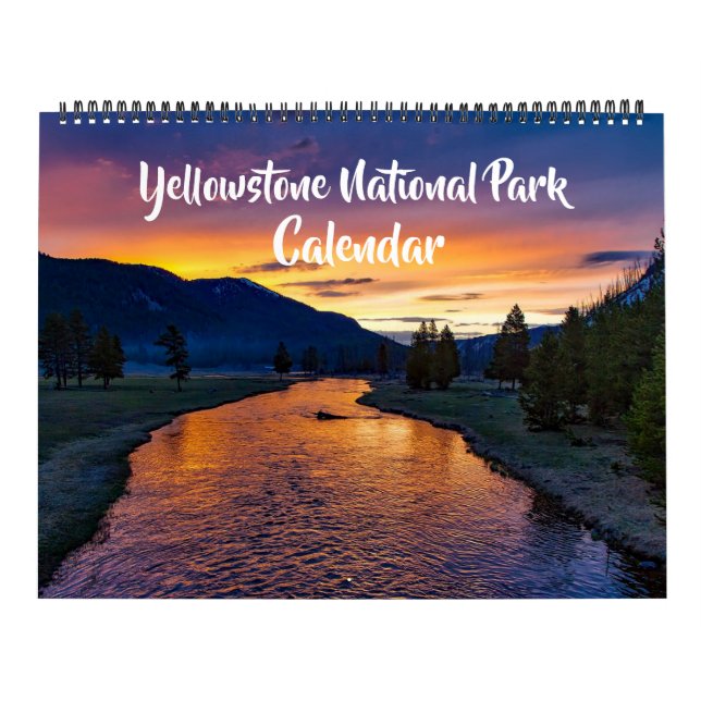 Calendário Large Size Yellowstone Park Calendar (Capa)
