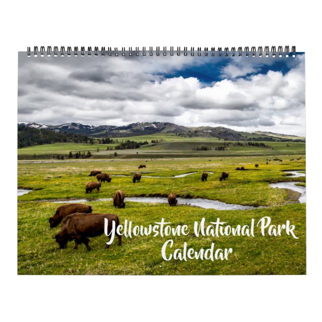 Calendário Large Yellowstone Park Calendar (Capa)