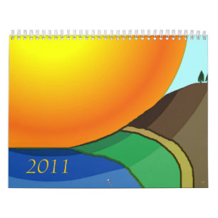 Calendário legal de 2011 paisagens da edição