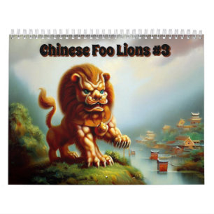 Calendário Leões Foo Chineses #3