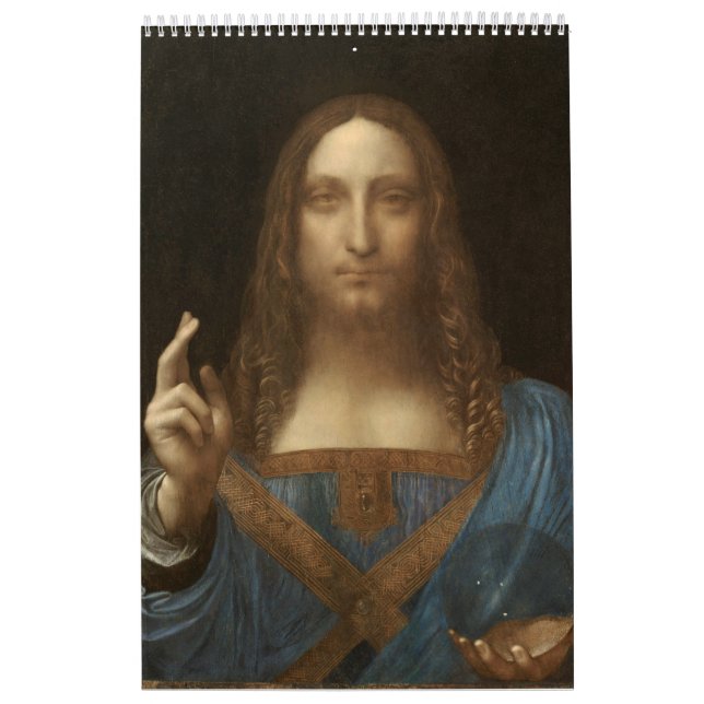 Calendário Leonardo Da Vinci - Salvator Mundi (Capa)