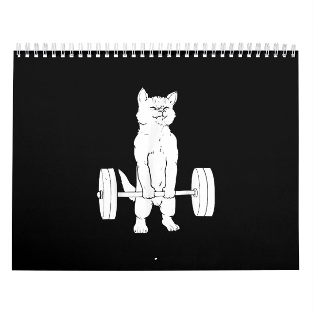Calendário Levantamento De Peso De Gatos E Giro (Capa)