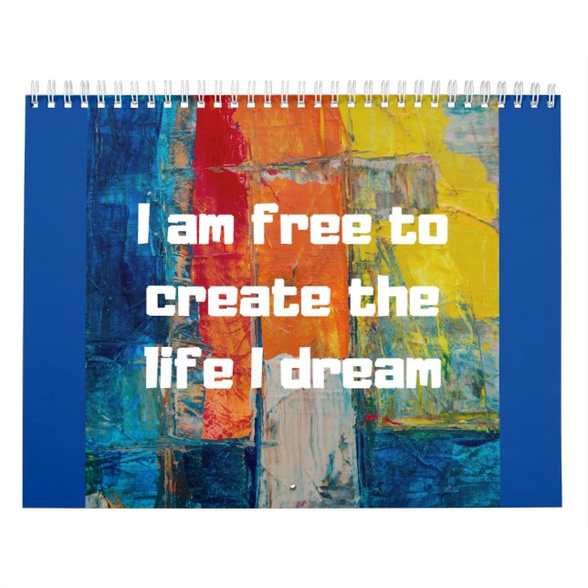 Calendário Libre para crear la vida que sueño | I am free (Capa)