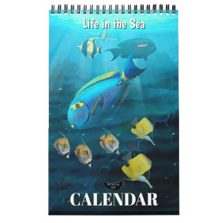 Calendário Life in the Sea calendar