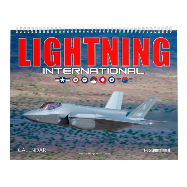 Calendário LIGHTNING INTERNATIONAL - F-35 Lightning II (Capa)