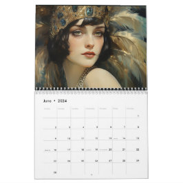 Calendário Linda Arte Deco Roaring 20