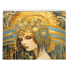 Calendário Linda Arte Deco Roaring 20