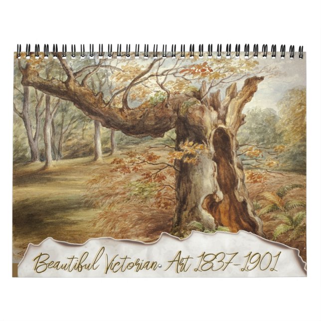 Calendário Linda paisagem da pintura vitoriana (Capa)