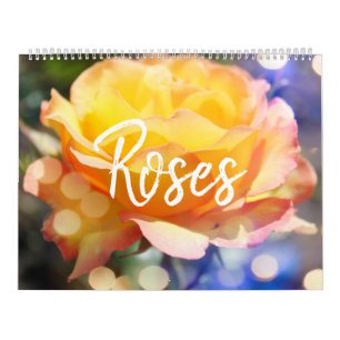Calendário Lindas Flores de Rosa