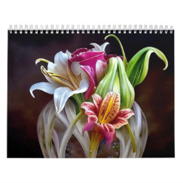 Calendário Lindas imagens da flor da IA King Protea Lily