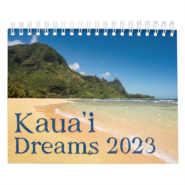 Calendário Lindas imagens da Ilha Havaiana de Kauai (Capa)