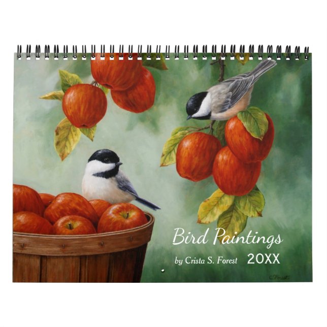 Calendário Lindas pinturas de aves (Capa)