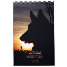 Calendário lindo do german shepherd