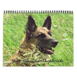 Calendário lindo do german shepherd