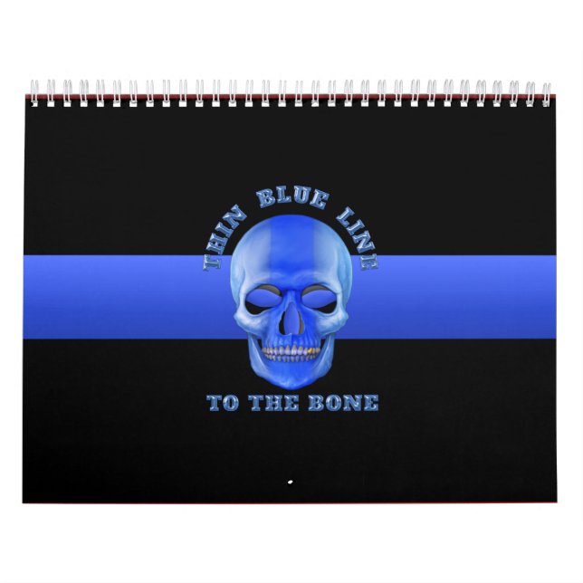 Calendário Linha Azul Fino Para O Osso (Capa)