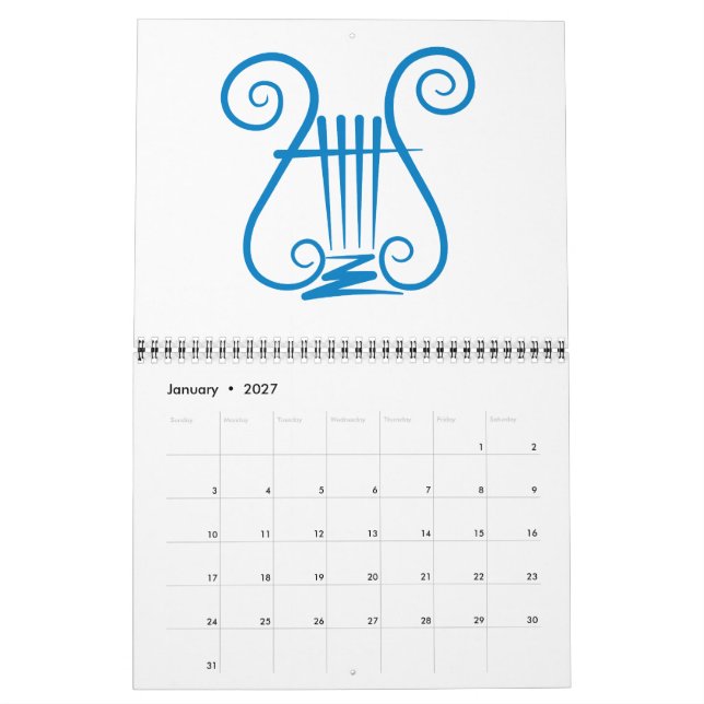 Calendário Lira Azul (Jan 2027)