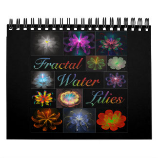 Calendário Lírio de água do Fractal