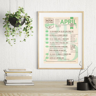 Calendário Literário de Abril Poster