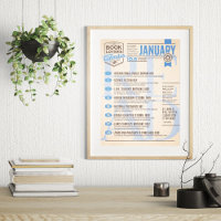 Calendário Literário de Janeiro Poster
