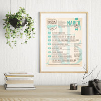 Calendário Literário de Março Poster