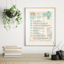 Calendário Literário de Março Poster