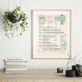 Calendário Literário de Março Poster