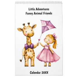 Calendário Little Adventures – Funny Animal Friends Calendar