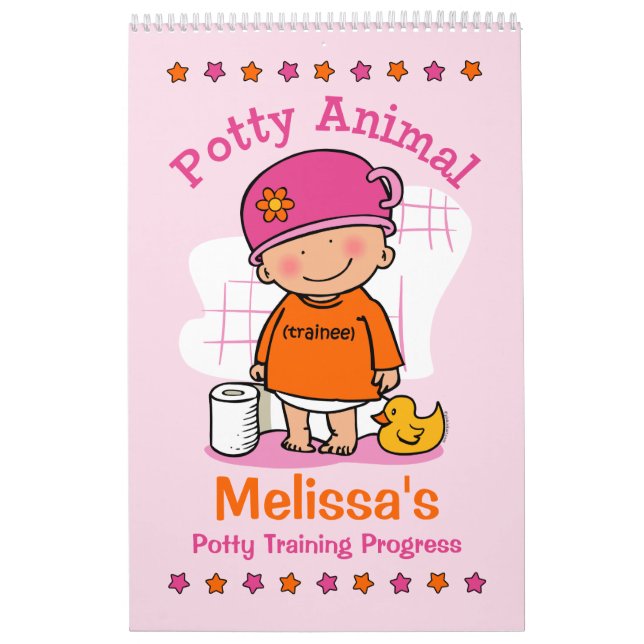Calendário Livro animal do progresso do treinamento do Potty (Capa)