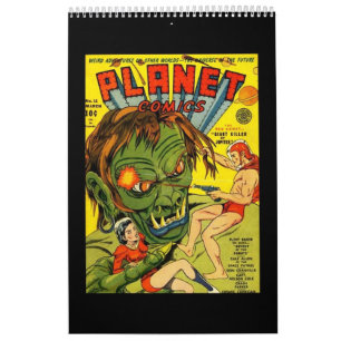 Calendário Livro de 14 pôsteres de capas de revistas em quadr