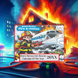 Calendário Livro de Coloração do Salvamento de Incêndios de H