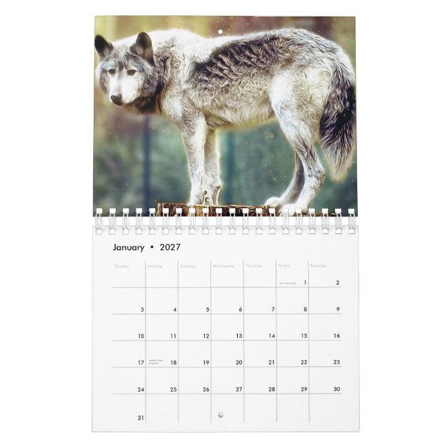 Calendário Lobo-calendário (Jan 2027)