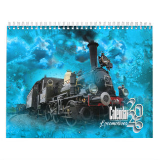 Calendário Locomotivas a Vapor Antigas