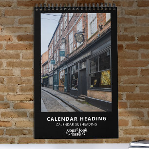 Calendário Logotipo da empresa Simples Promocional moderno mi