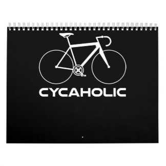 Calendário Logotipo de Ciclo de Ciclismo Engraçado do Viciado