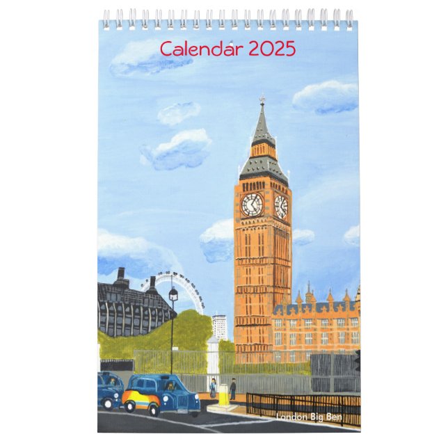 Calendário London Big Ben Calendar 2025 (Capa)