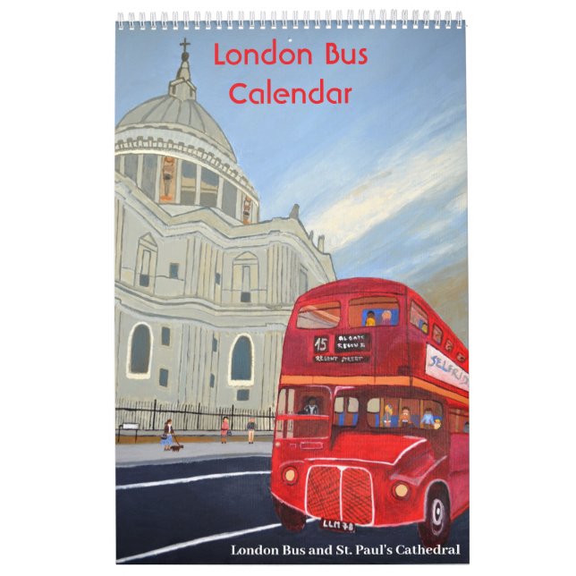 Calendário London Red Bus Calendar  (Capa)