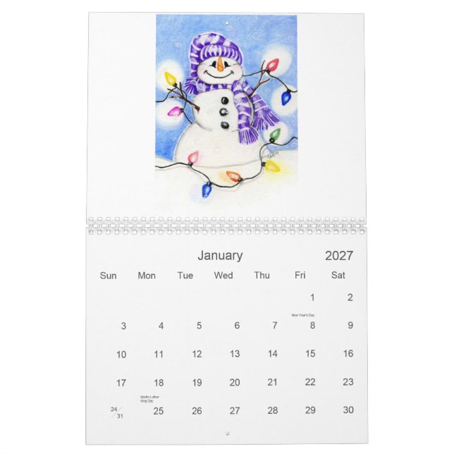 Calendário louco-tartaruga-desenho-cómico (Jan 2027)