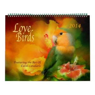 Calendário Love Bird Art Calendar 2014