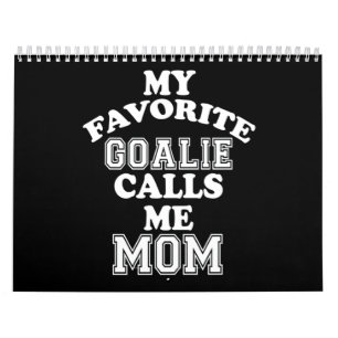 Calendário Lover de Hóquei Meu Goalie Favorito Me Chama Mã