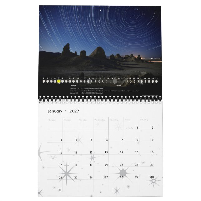 Calendário Lunar 2015 Calendário da Parede Astronô (Jan 2027)