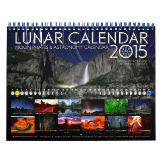 Calendário Lunar 2015 Calendário da Parede Astronô