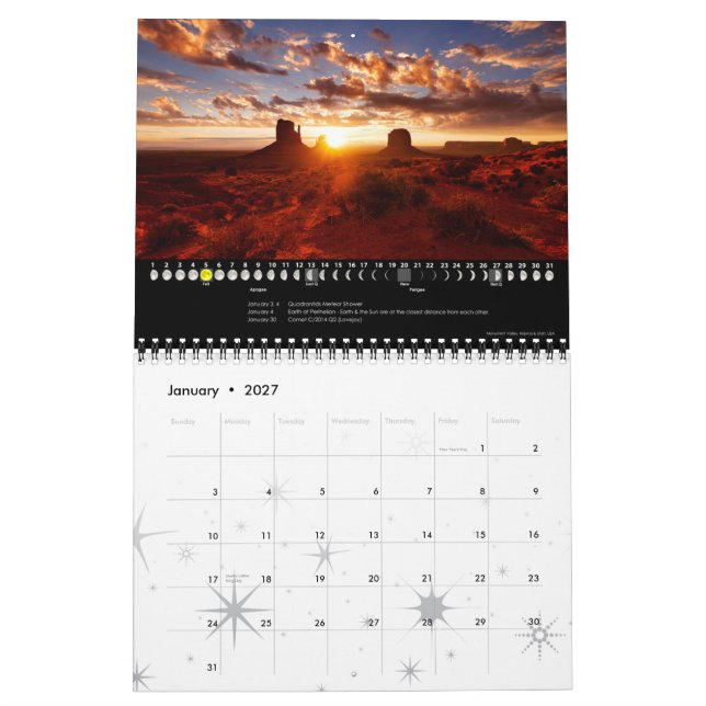 Calendário Lunar 2015 Calendário da Parede Astronô (Jan 2027)