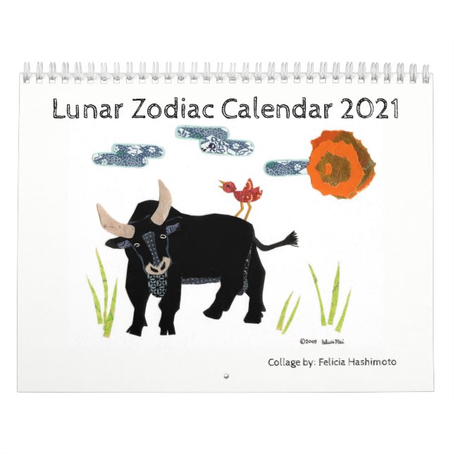 Calendário Lunar de Animais do Zodíaco (Capa)