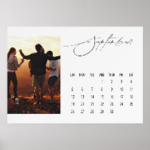 Calendário Luxuoso de Parede com Suporte para sete