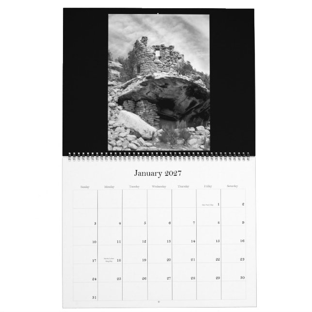 Calendário Luz do deserto (calendário) (Jan 2027)