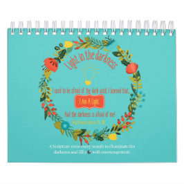 Calendário Luz Na Escritura Cristã Da Escuridão 2022