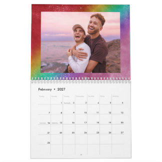 Calendário Luzes de Corda com Efeito Ombre de Arco-íris Prime