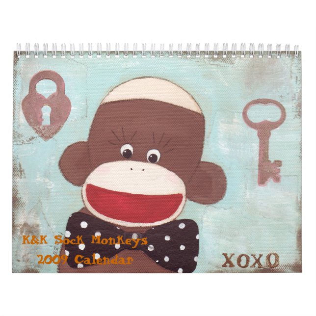 Calendário Macacos-meias... (Capa)