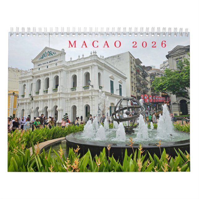 Calendário Macao 2026 calendar (Capa)