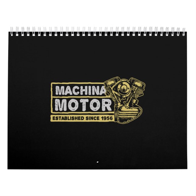 Calendário machine motor (Capa)